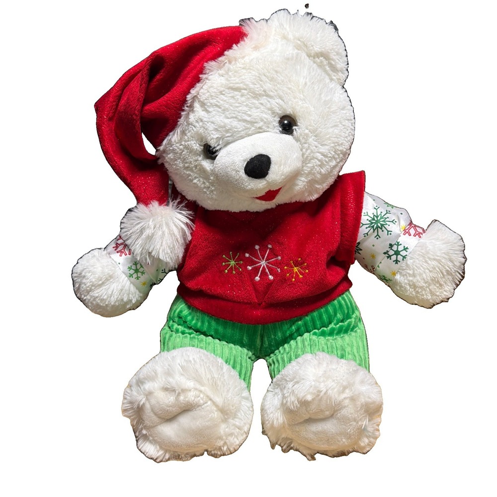 2016 SNOWFLAKE Plush Teddy Bear Dan Dee Christmas Holiday Red Green 20"